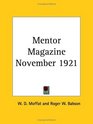 Mentor Magazine November 1921