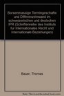 Borsenmassige Termingeschafte und Differenzeinwand im schweizerischen und deutschen IPR