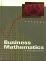 Business Mathematics A College Course
