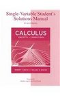 SingleVariable Student's Solutions Manual for use with Calculus Concepts and Connections