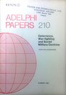 Deterrence WarFighting and Soviet Military Doctrine