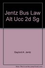 Jentz Bus Law Alt Ucc 2d Sg