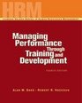 Managing Performance Through Training  Development