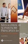 Managerial and Supervisory Principles for Physical Therapists