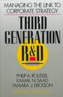 Third Generation RD Managing the Link to Corporate Strategy