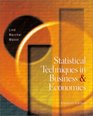 Statistical Techniques in Business and Economics with CDRom