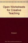 Open Worksheets for Creative Teaching