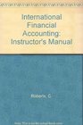 International Financial Accounting Instructor's Manual