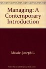 Managing A Contemporary Introduction