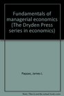 Fundamentals of managerial economics