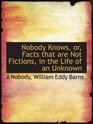 Nobody Knows or Facts that are Not Fictions in the Life of an Unknown