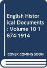 English Historical Documents 18741914