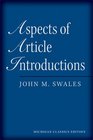 Aspects of Article Introductions