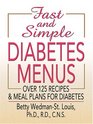 Fast and Simple Diabetes Menus