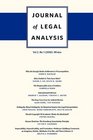 Journal of Legal Analysis Volume 2 Number 1  Spring