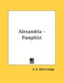 Alexandria  Pamphlet