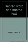 Sacred Word and Sacred Text Scripture in World Religions