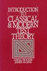 Introduction to Classical and Modern Test Theory