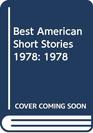The Best American Short Stories 1978