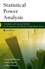 Statistical Power Analysis A Simple and General Model for Traditional and Modern Hypothesis Tests Third Edition