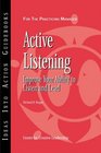 Active Listening: Improve Your Ability to Listen  and Lead (J-B CCL (Center for Creative Leadership))