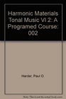 Harmonic Materials in Tonal Music A Programed Course Part II