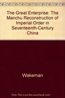 The Great Enterprise The Manchu Reconstruction of Imperial Order in SeventeenthCentury China