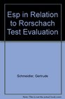 Esp in Relation to Rorschach Test Evaluation