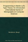 Programming in MartinLf's Type Theory An Introduction