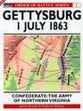 Gettysburg Confederate The Army of Northern Virginia 1 July 1863