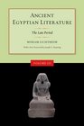 Ancient Egyptian Literature: Volume III: The Late Period (Ancient Egyptian Literature)