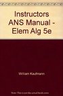 Instructors ANS Manual  Elem Alg 5e