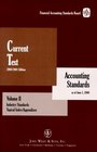 Current Text 2000/2001 Edition  Accountng Standards as of June 1 2000 Volume II Industry Standards Topical Index/Appendixes