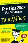 Tax Tips 2007 for Canadians for Dummies