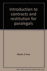 Introduction to contracts and restitution for paralegals