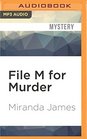 File M for Murder (Cat In the Stacks Mysteries)