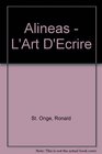 Alineas  L'Art D'Ecrire