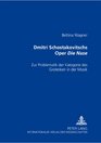 Dmitri Schostakowitschs Oper Die Nase Zur Problematik Der Kategorie Des Grotesken In Der Musik