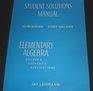 Elementary Algebra Student Solutions Manual Component