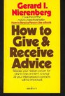 How to Give and Receive Advice