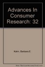Advances In Consumer Research Volume XXXII