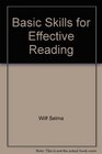 Basic skills for effective reading