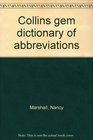 Collins gem dictionary of abbreviations
