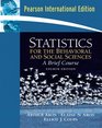 Statistics for the Behavioral and Social Sciences