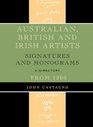 Australian, British and Irish Artists: Signatures and Monograms From 1800