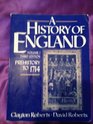 History of England Prehistory to 1714 Vol I