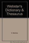 Webster's Dictionary  Thesaurus