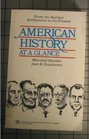 American History at a Glance From the Earliest Settlements to the Present