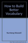 How to Build Better Vocabulary