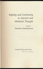 Infinity and Continuity in Ancient and Medieval Thought